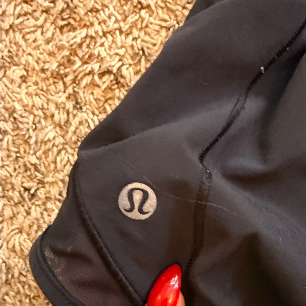 Women's Black Athletic Shorts - Picture 2 of 3